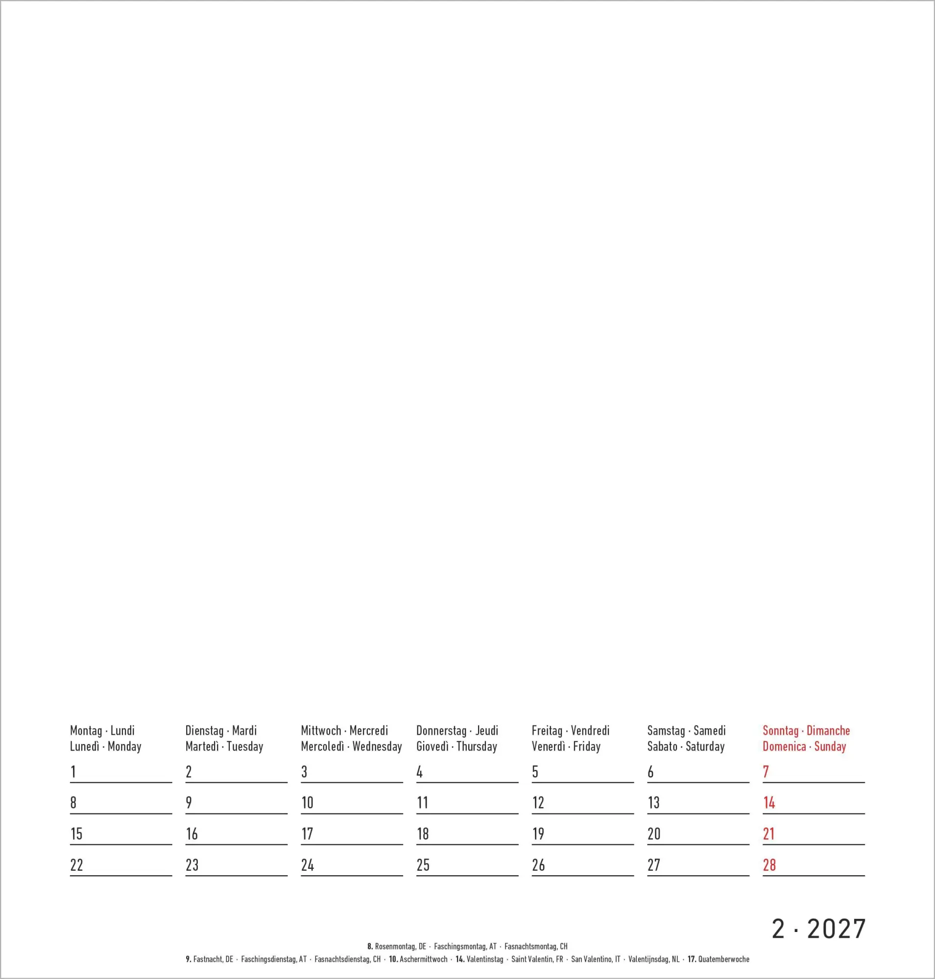 Bild: 4069095018136 | Kreativkalender M - 2 in 1 2027 | Neumann Verlage GmbH &amp; Co KG | 14 S.