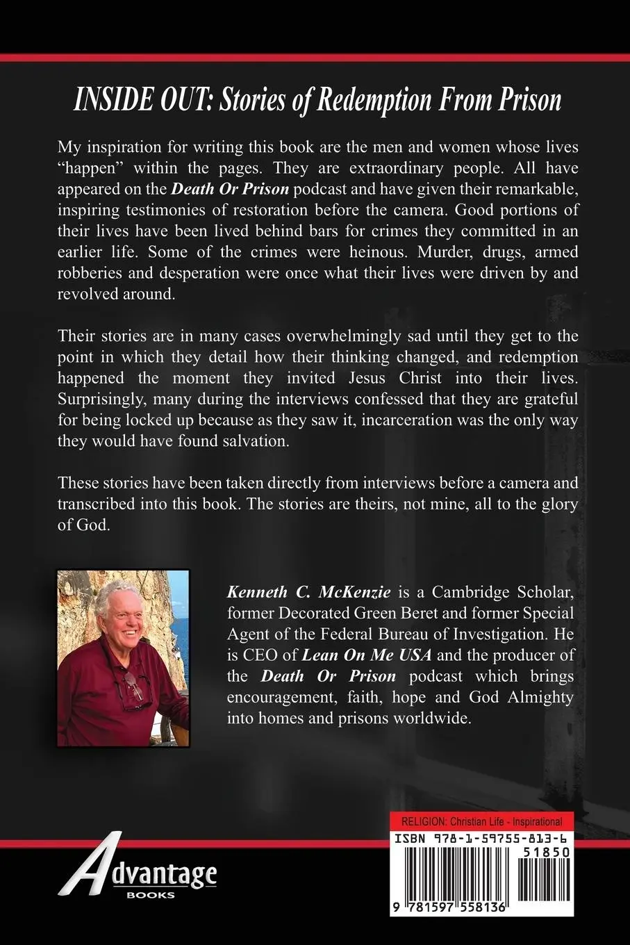 Rückseite: 9781597558136 | INSIDE OUT | Stories of Redemption From Prison | Kenneth C. McKenzie