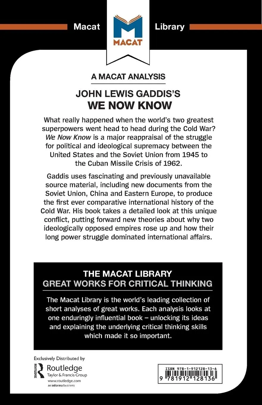 Rückseite: 9781912128136 | An Analysis of John Lewis Gaddis's We Now Know | Gilfillan (u. a.)