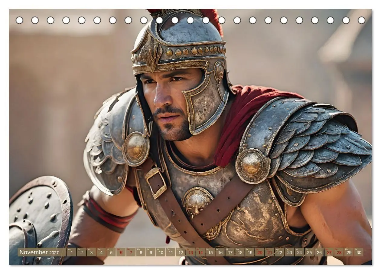 Bild: 9783569018136 | Gladiatoren - ein Leben für den Kampf (Tischkalender 2027 DIN A5...