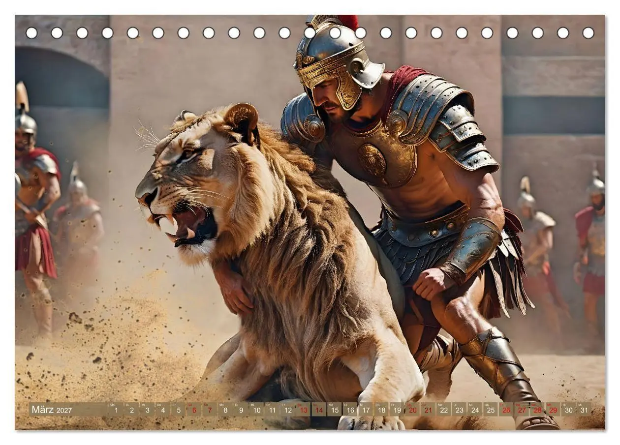 Bild: 9783569018136 | Gladiatoren - ein Leben für den Kampf (Tischkalender 2027 DIN A5...
