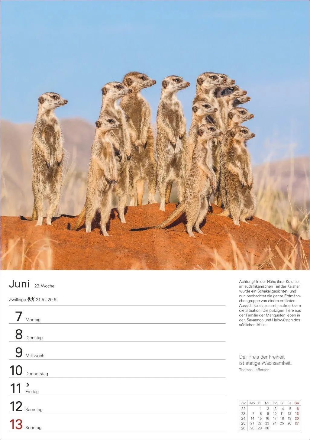 Bild: 9783840038136 | Naturschätze Afrikas Wochenplaner 2027 - Eine Reise in 53 Bildern