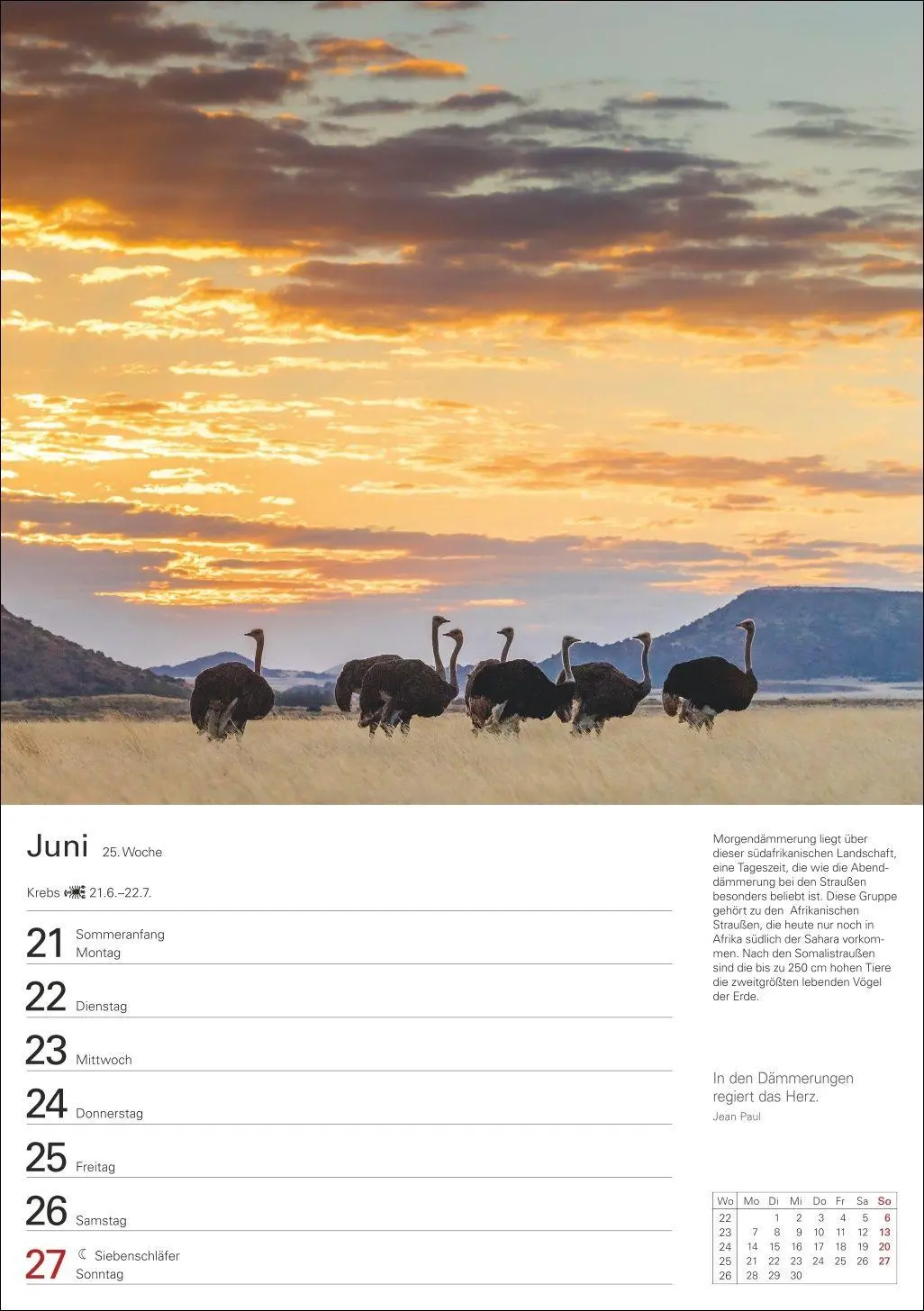 Bild: 9783840038136 | Naturschätze Afrikas Wochenplaner 2027 - Eine Reise in 53 Bildern