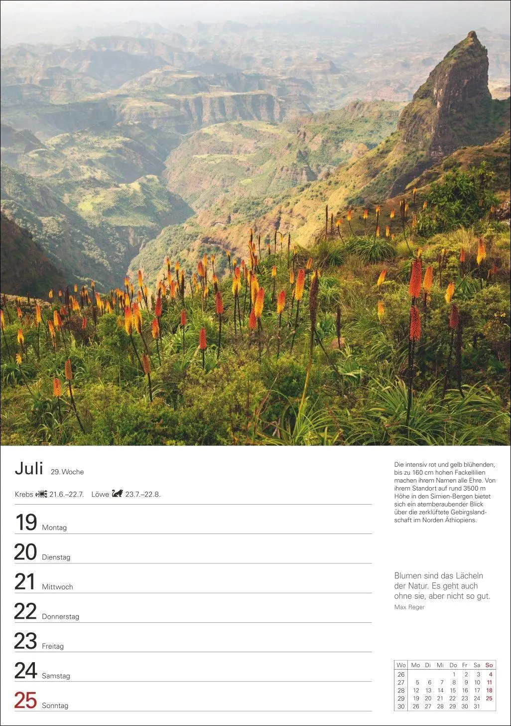 Bild: 9783840038136 | Naturschätze Afrikas Wochenplaner 2027 - Eine Reise in 53 Bildern