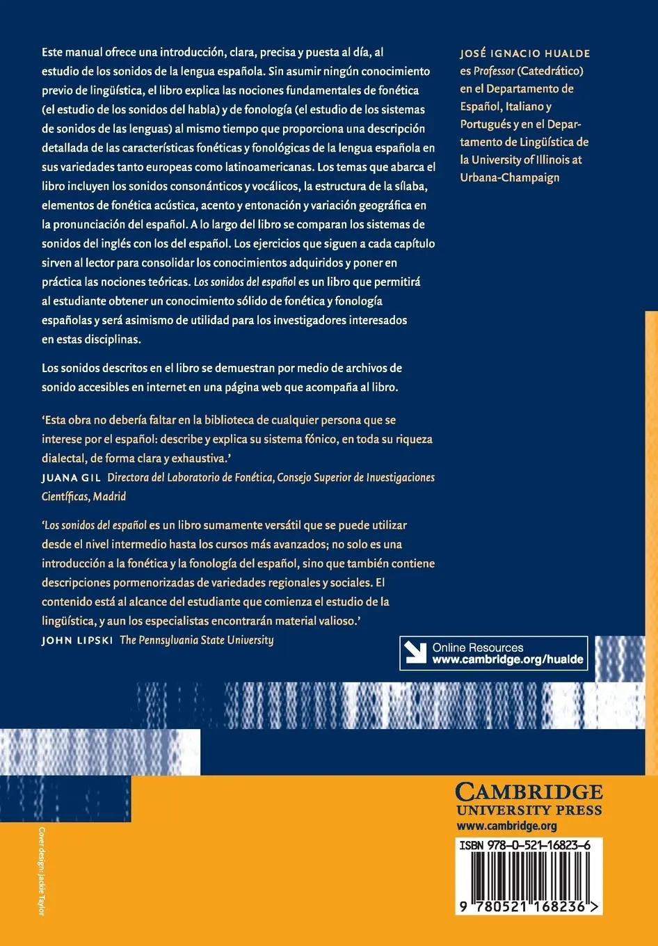 Rückseite: 9780521168236 | Los sonidos del español | José Ignacio Hualde | Taschenbuch | Englisch