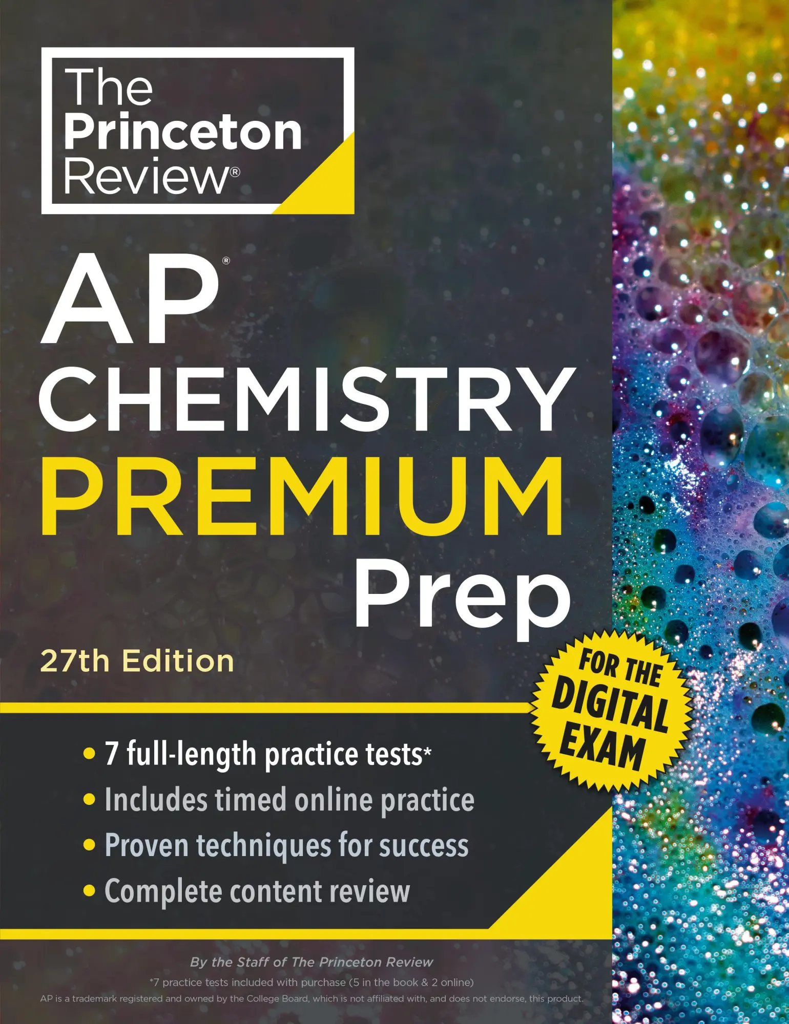 Cover: 9780593518236 | Princeton Review AP Chemistry Premium Prep, 27th Edition | Review