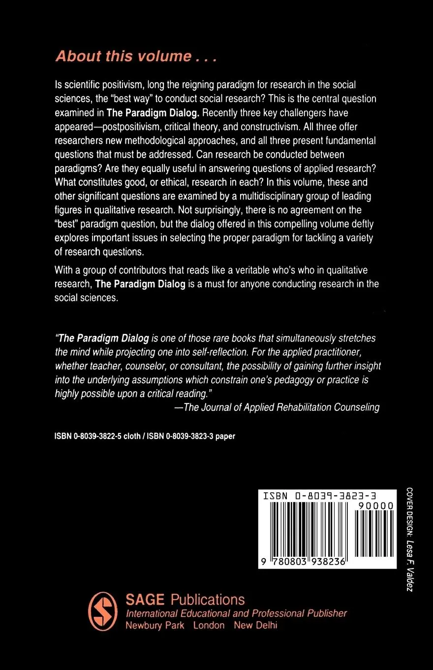 Rückseite: 9780803938236 | The Paradigm Dialog | Egon G. Guba | Taschenbuch | Englisch | 1990