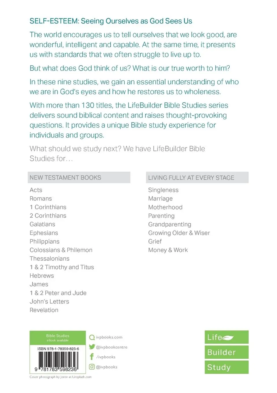 Rückseite: 9781783598236 | Self-Esteem (Lifebuilder Study Guides) | Jack Kuhatschek | Taschenbuch