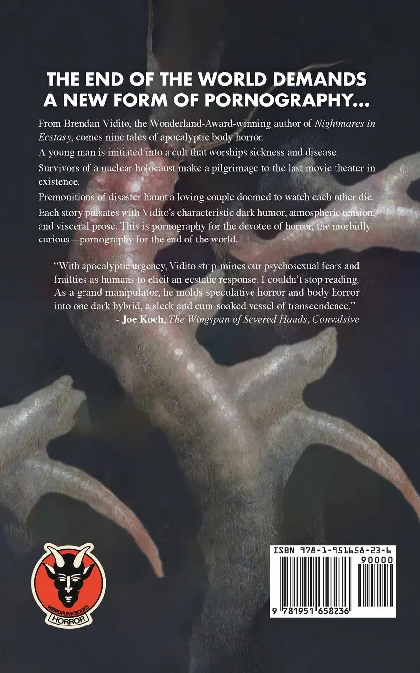 Rückseite: 9781951658236 | Pornography for the End of the World | Brendan Vidito | Taschenbuch