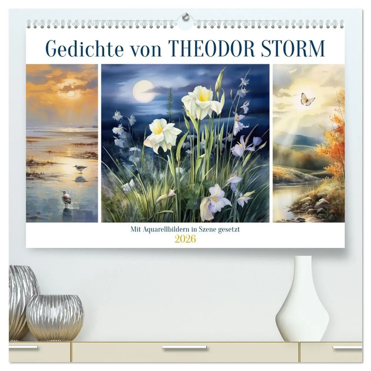 Cover: 9783457518236 | Gedichte von Theodor Storm (hochwertiger Premium Wandkalender 2026...