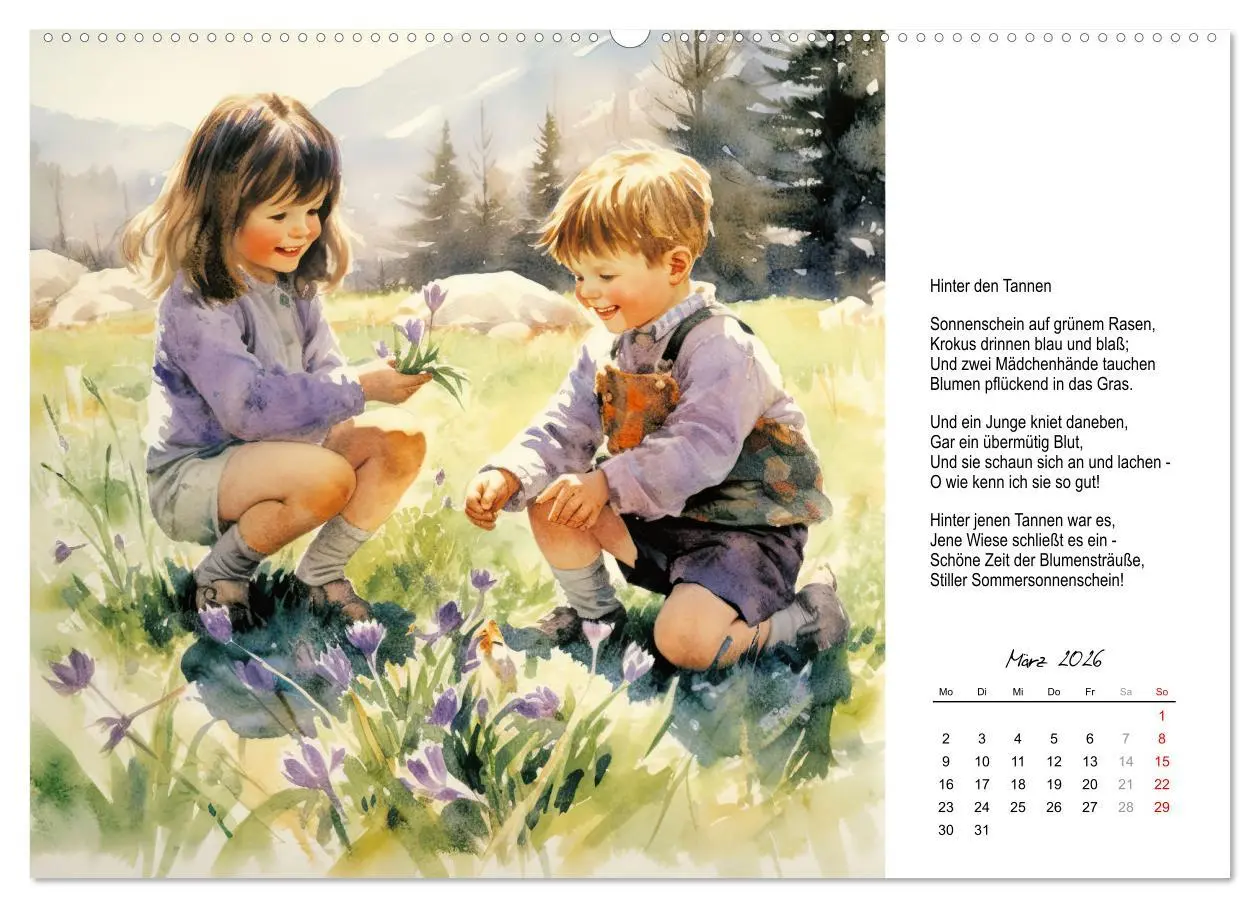 Bild: 9783457518236 | Gedichte von Theodor Storm (hochwertiger Premium Wandkalender 2026...