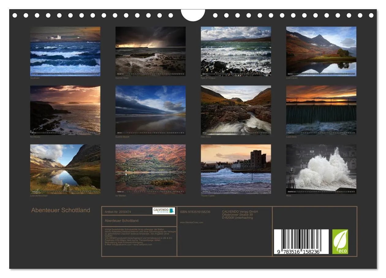Bild: 9783516158236 | Abenteuer Schottland (Wandkalender 2026 DIN A4 quer), CALVENDO...
