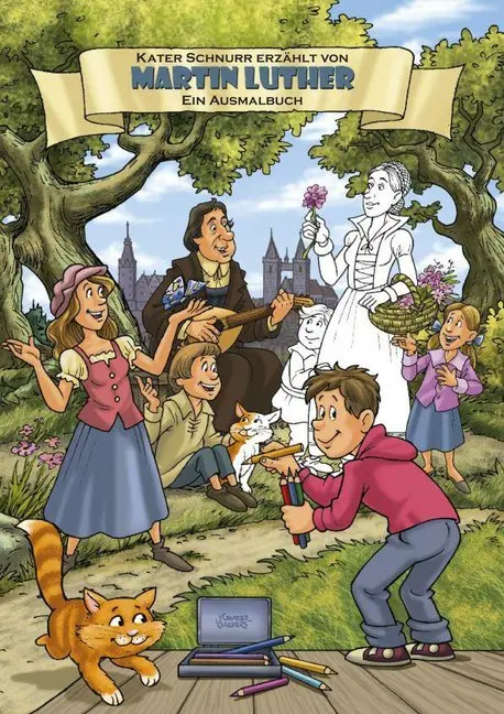 Cover: 9783941628236 | Martin Luther - Ein Ausmalbuch | Kater Schnurr erzählt | Taschenbuch