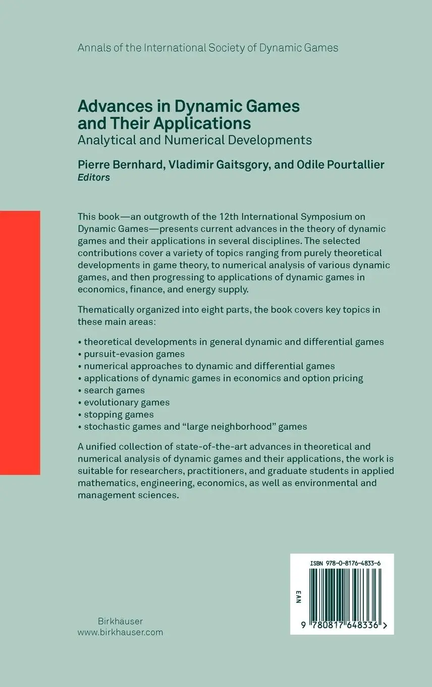 Rückseite: 9780817648336 | Advances in Dynamic Games and Their Applications | Bernhard (u. a.)