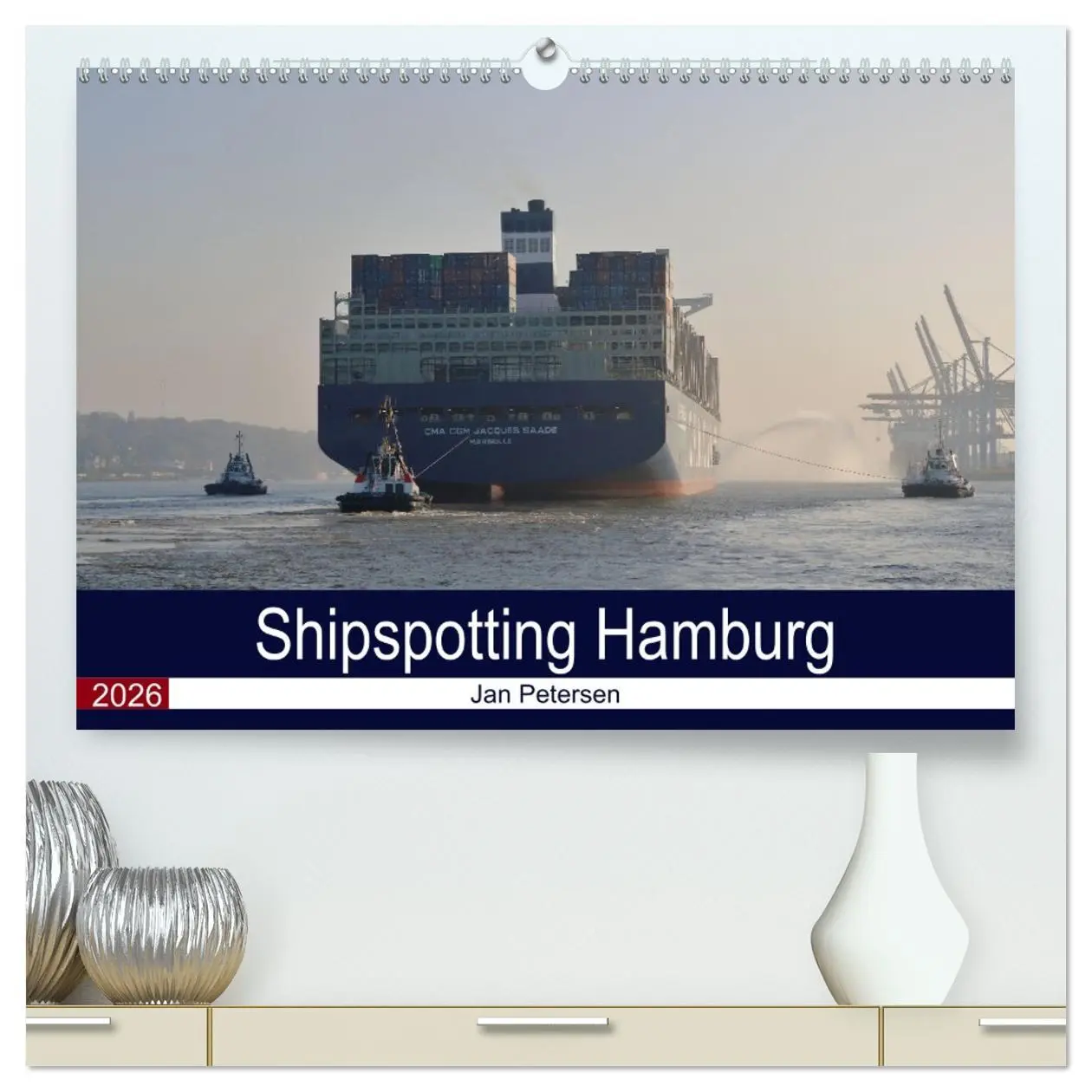 Cover: 9783457438336 | Shipspotting Hamburg (hochwertiger Premium Wandkalender 2026 DIN A2...