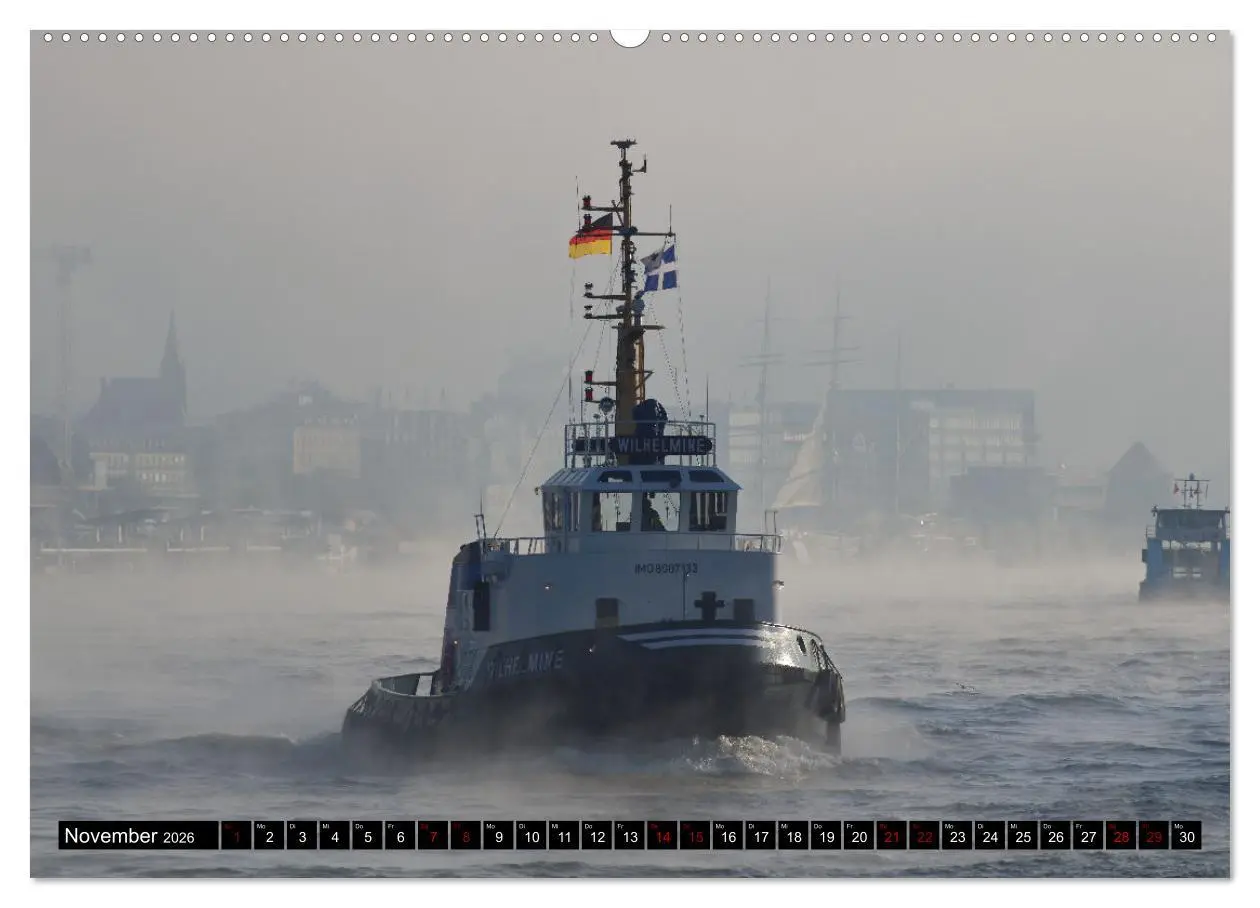 Bild: 9783457438336 | Shipspotting Hamburg (hochwertiger Premium Wandkalender 2026 DIN A2...