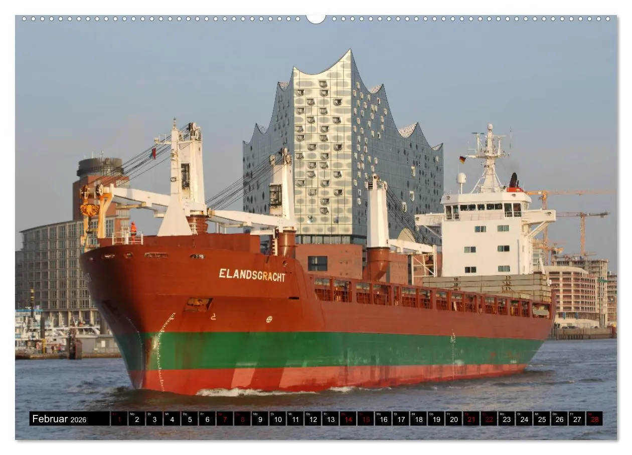 Bild: 9783457438336 | Shipspotting Hamburg (hochwertiger Premium Wandkalender 2026 DIN A2...