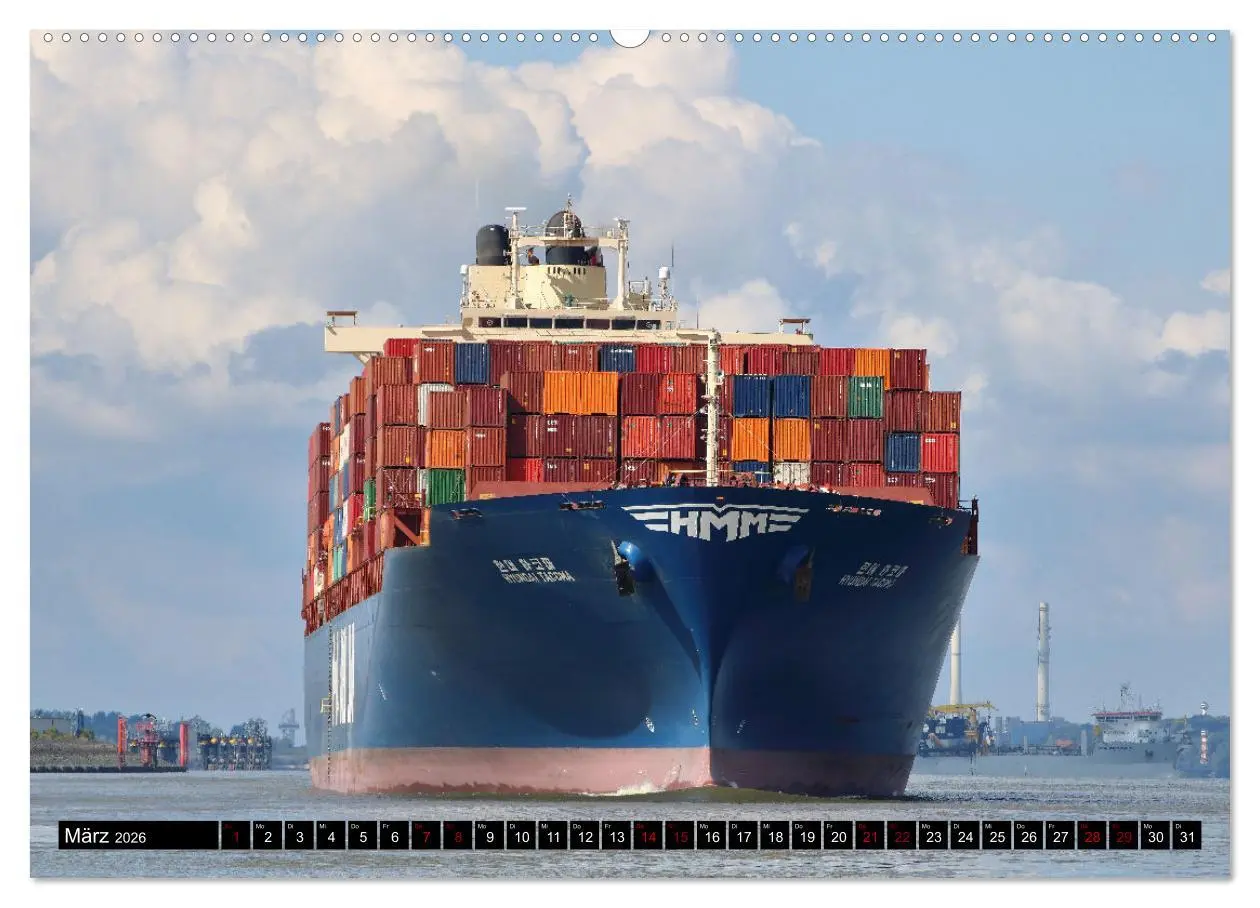 Bild: 9783457438336 | Shipspotting Hamburg (hochwertiger Premium Wandkalender 2026 DIN A2...