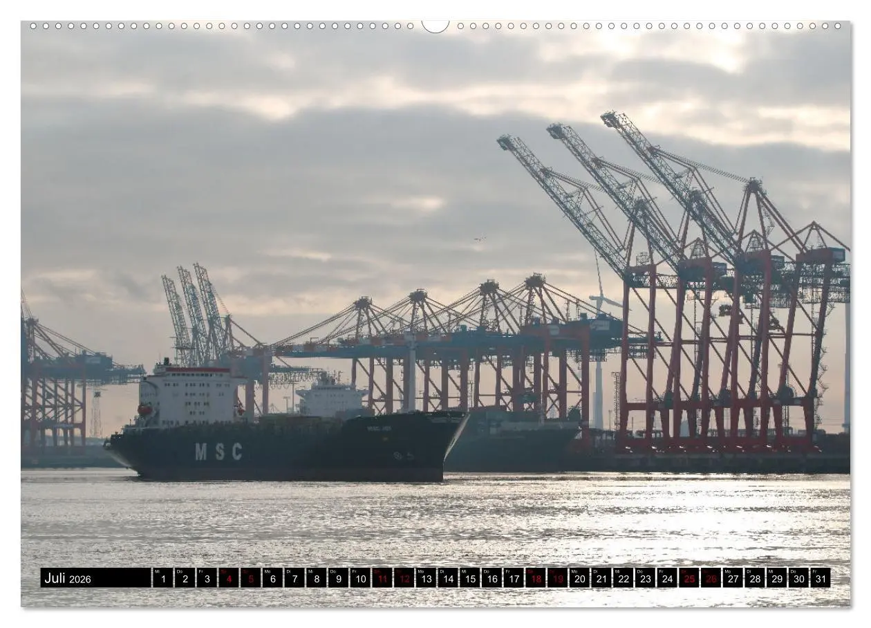Bild: 9783457438336 | Shipspotting Hamburg (hochwertiger Premium Wandkalender 2026 DIN A2...