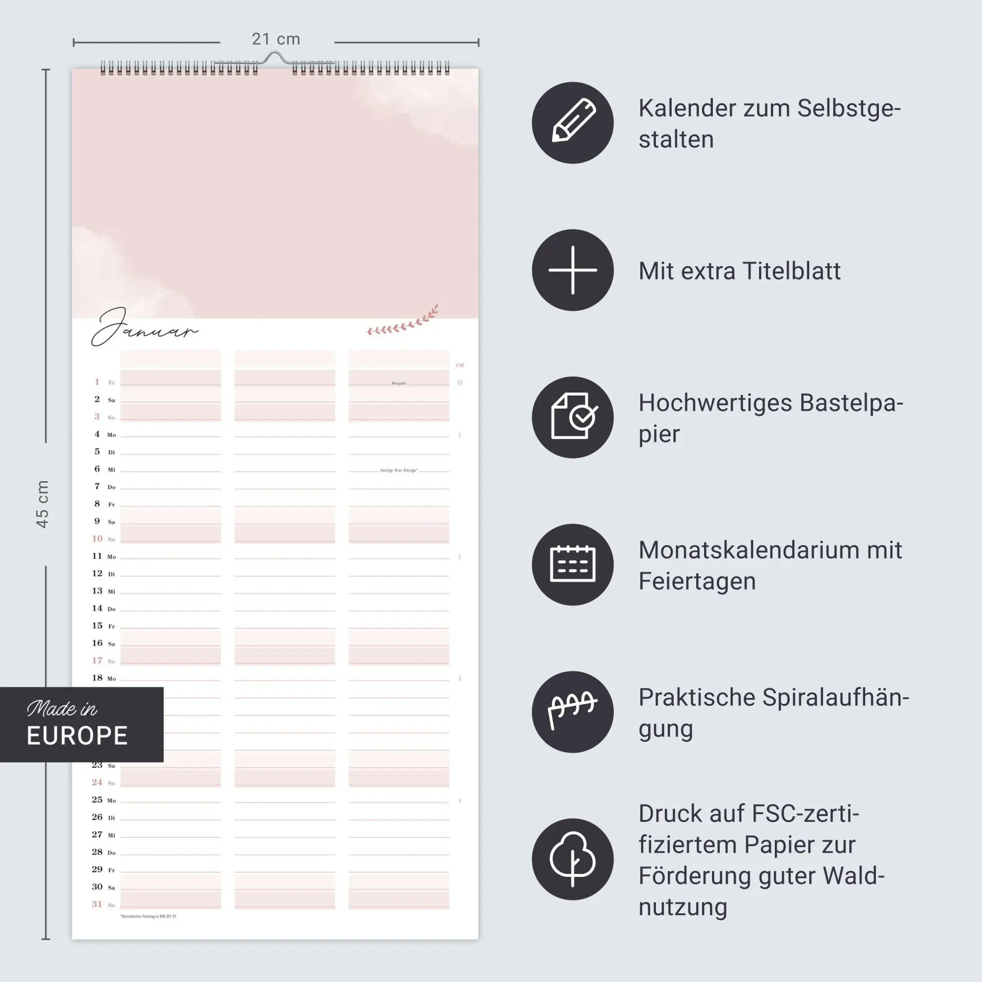 Bild: 9783756418336 | Kreativ-Planer für zwei Glücksmomente 2027 | Kalender | Spiralbindung