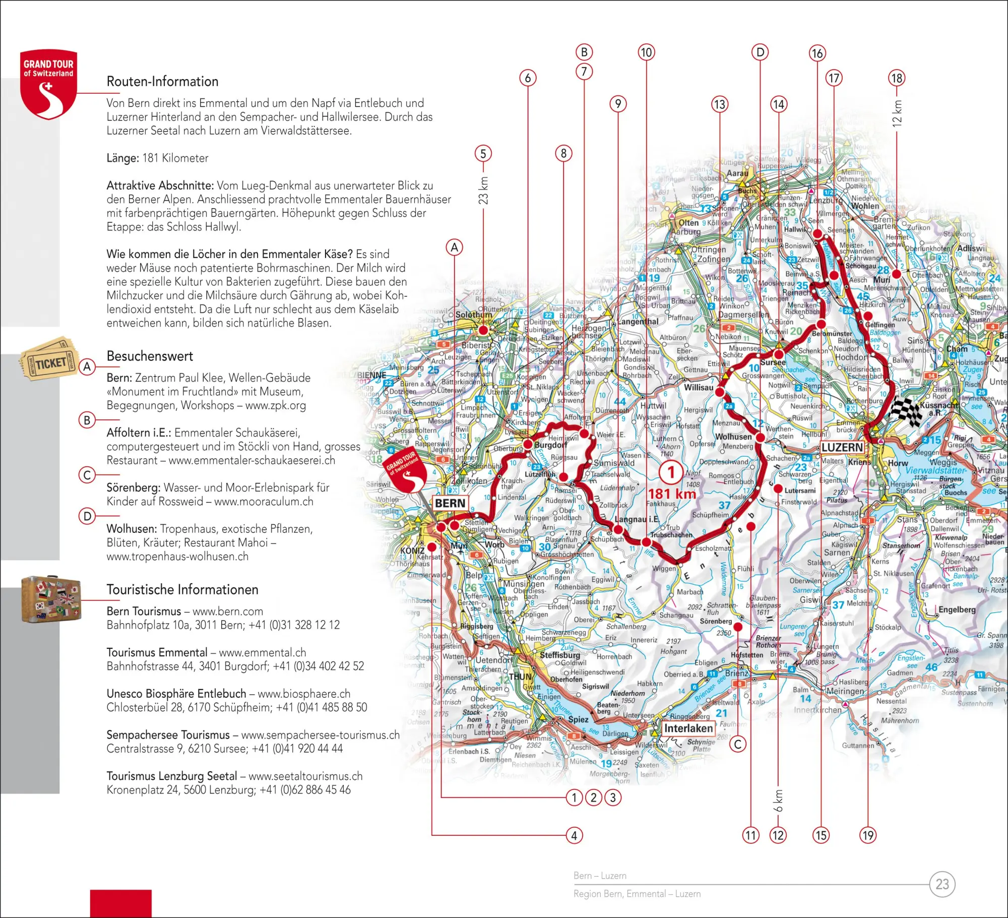 Bild: 9783828308336 | Hallwag Reiseführer Grand Tour of Switzerland Touring Guide,...