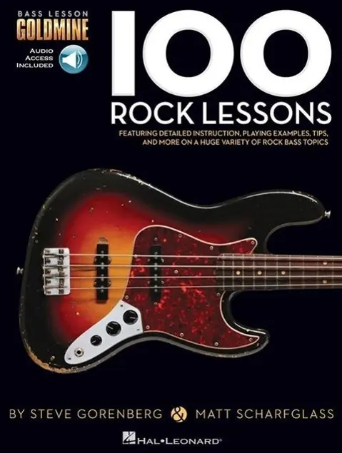 Cover: 9781480398436 | 100 Rock Lessons: Bass Lesson Goldmine Series | Hal Leonard Corp