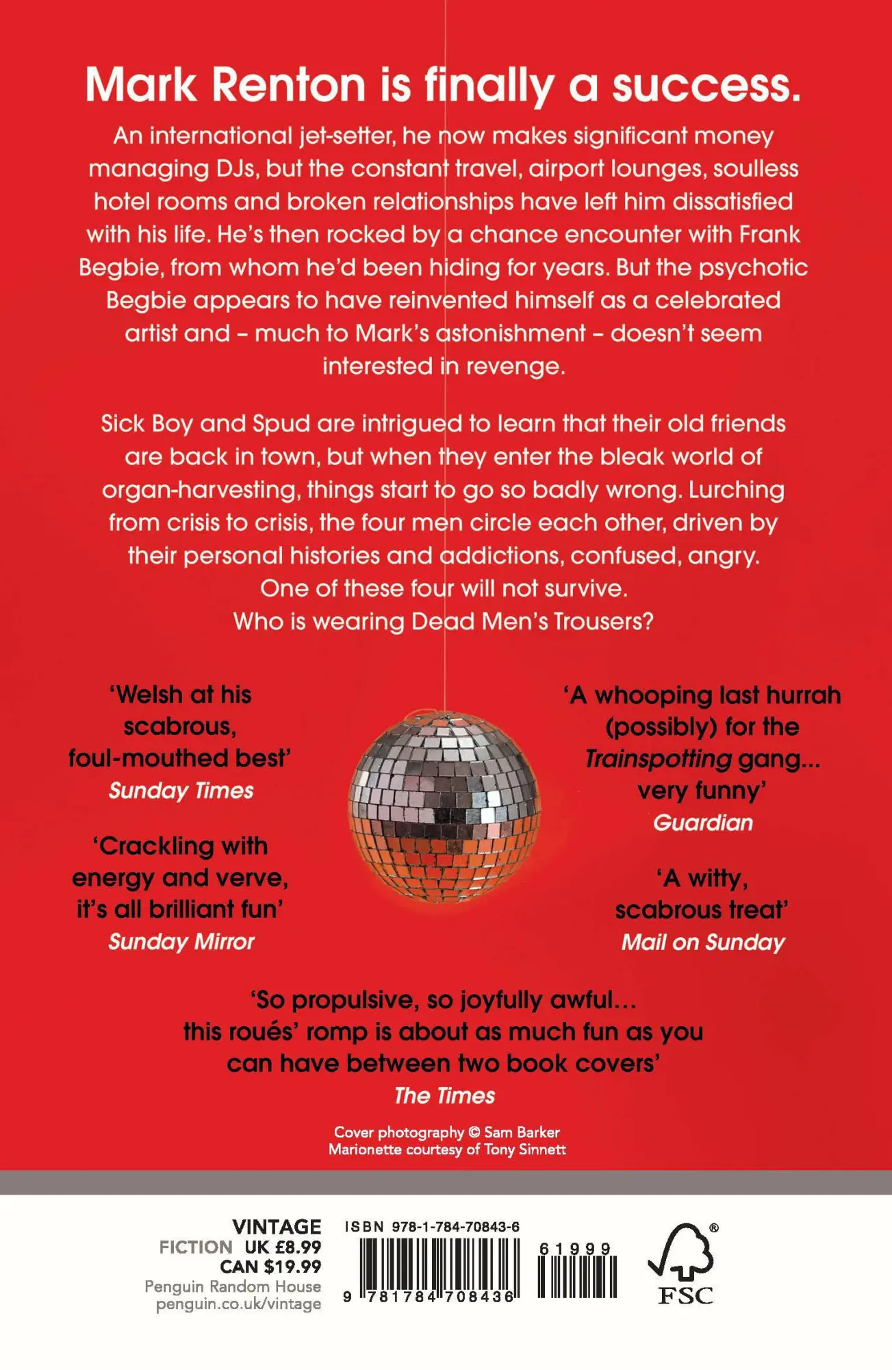 Rückseite: 9781784708436 | Dead Men's Trousers | Irvine Welsh | Taschenbuch | B-format paperback