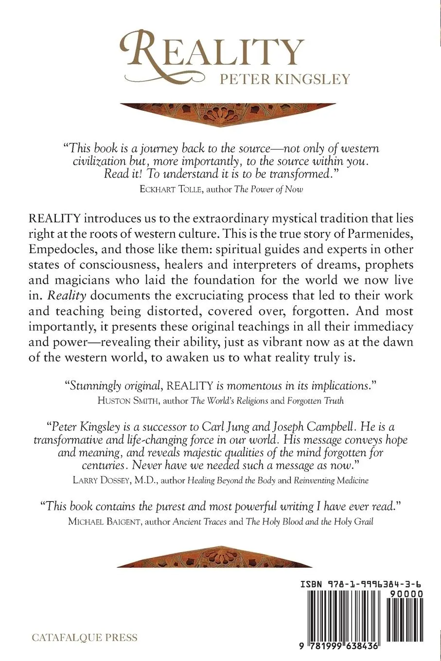 Rückseite: 9781999638436 | REALITY (New 2020 Edition) | Peter Kingsley | Taschenbuch | Englisch