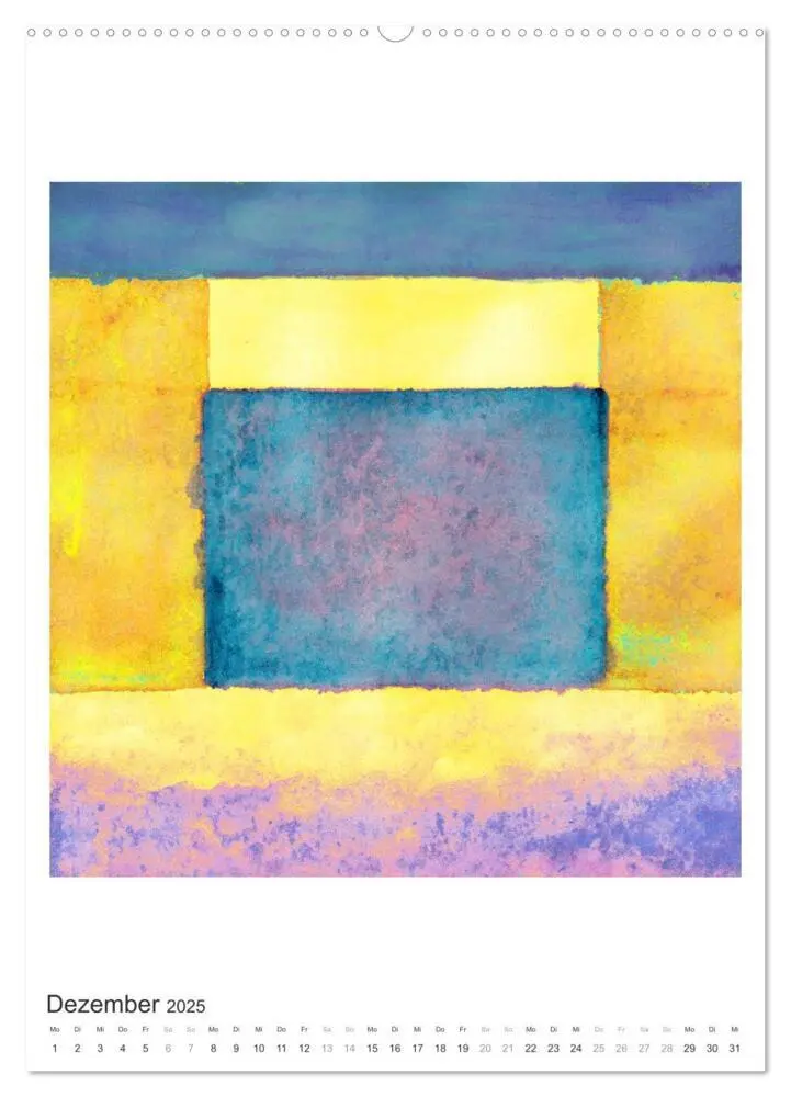 Bild: 9783435958436 | Ein leuchtendes Jahr: Abstrakte Kunst von Inga Pint (Wandkalender...