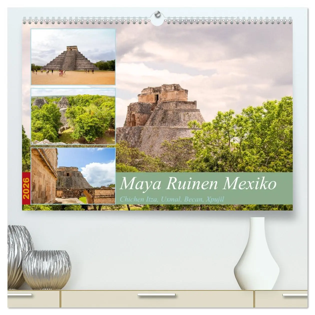 Cover: 9783457428436 | Maya Ruinen Mexiko (hochwertiger Premium Wandkalender 2026 DIN A2...