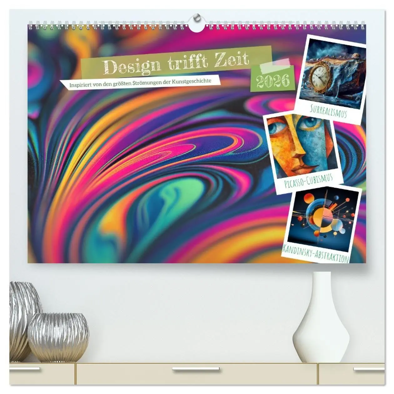 Cover: 9783516688436 | Design trifft Zeit (hochwertiger Premium Wandkalender 2026 DIN A2...