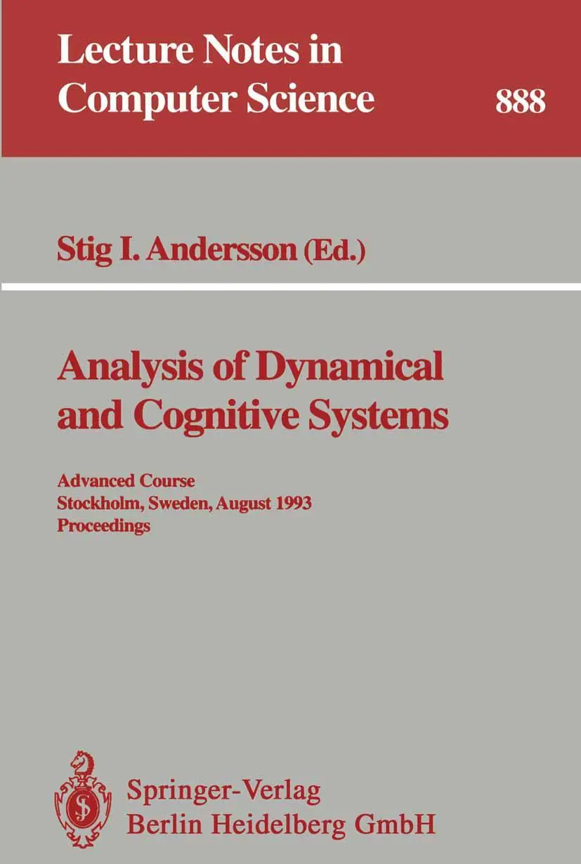 Cover: 9783540588436 | Analysis of Dynamical and Cognitive Systems | Stig I. Andersson | Buch