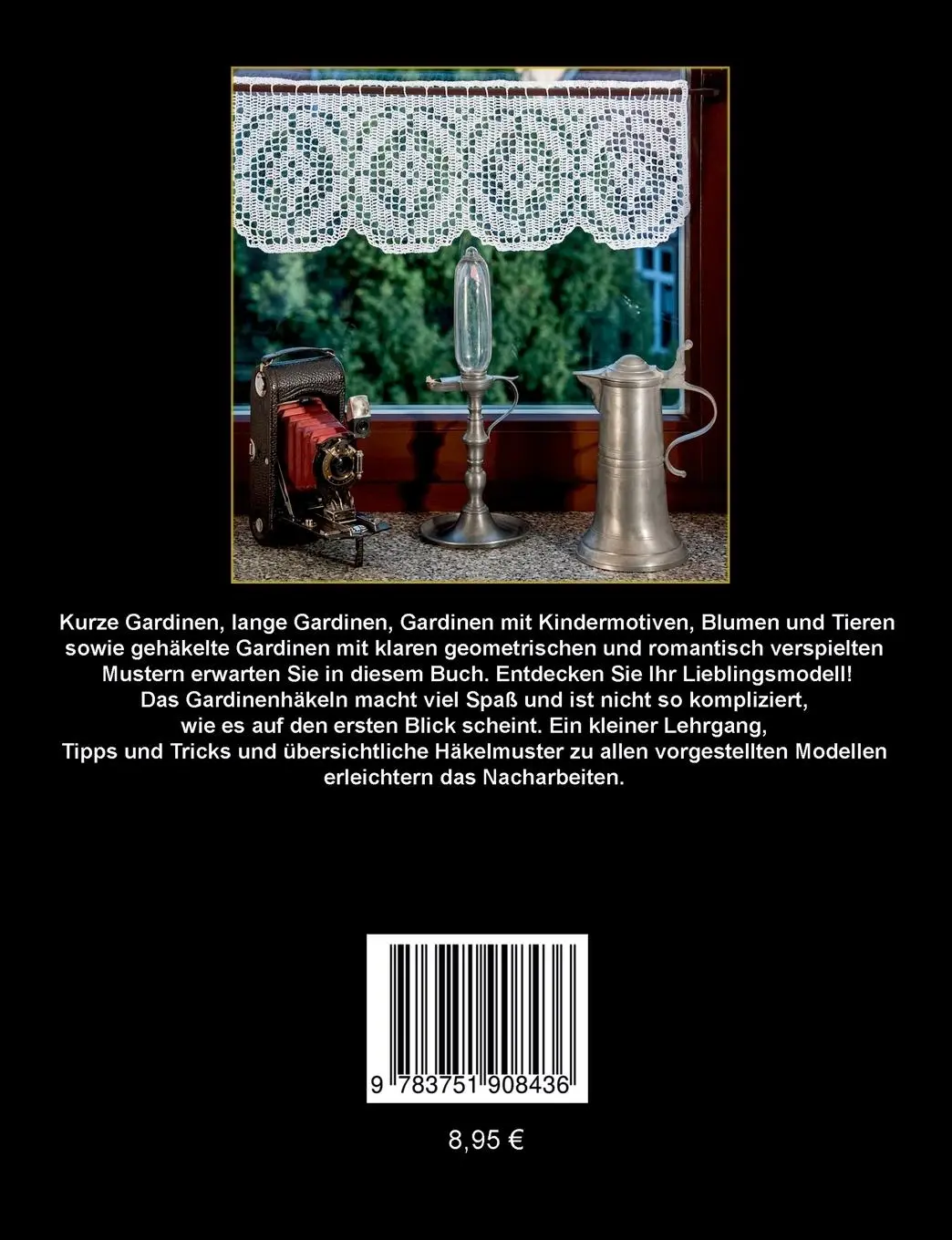 Rückseite: 9783751908436 | Gehäkelte Gardinen 6 | Elke Selke | Taschenbuch | 68 S. | Deutsch