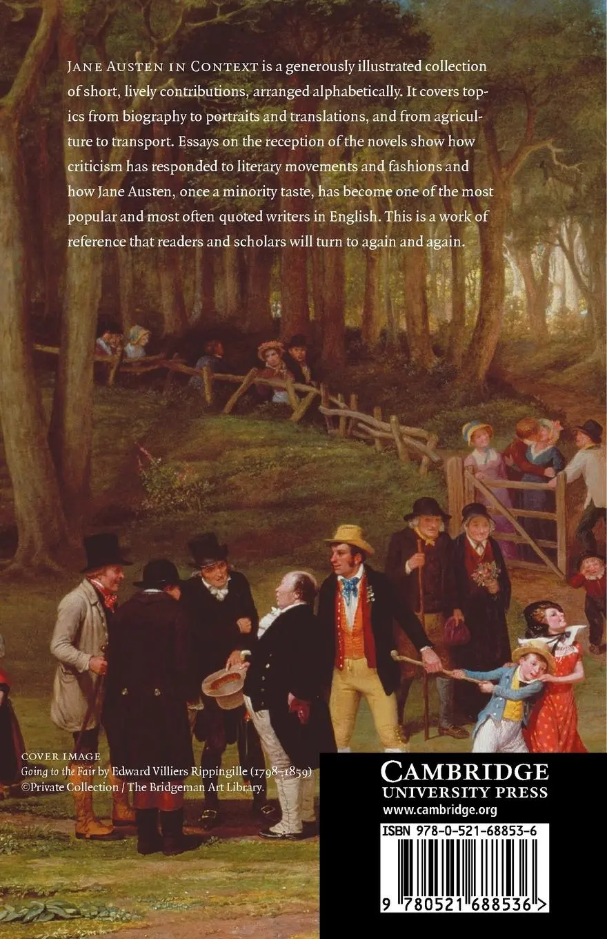 Rückseite: 9780521688536 | Jane Austen in Context | Janet M. Todd | Taschenbuch | Englisch | 2012