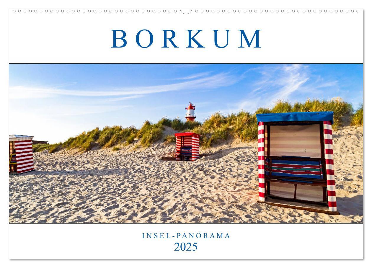 Cover: 9783435258536 | Borkum Inselpanorama (Wandkalender 2025 DIN A2 quer), CALVENDO...