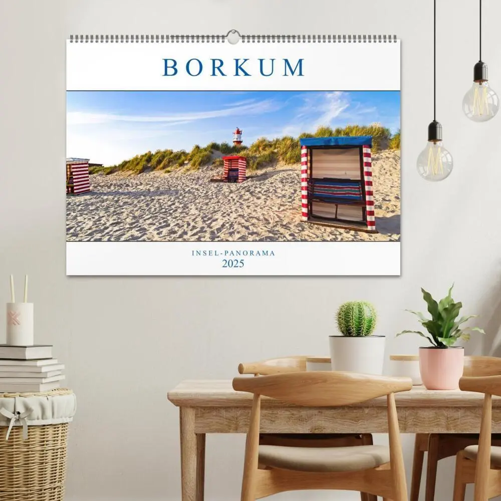 Bild: 9783435258536 | Borkum Inselpanorama (Wandkalender 2025 DIN A2 quer), CALVENDO...