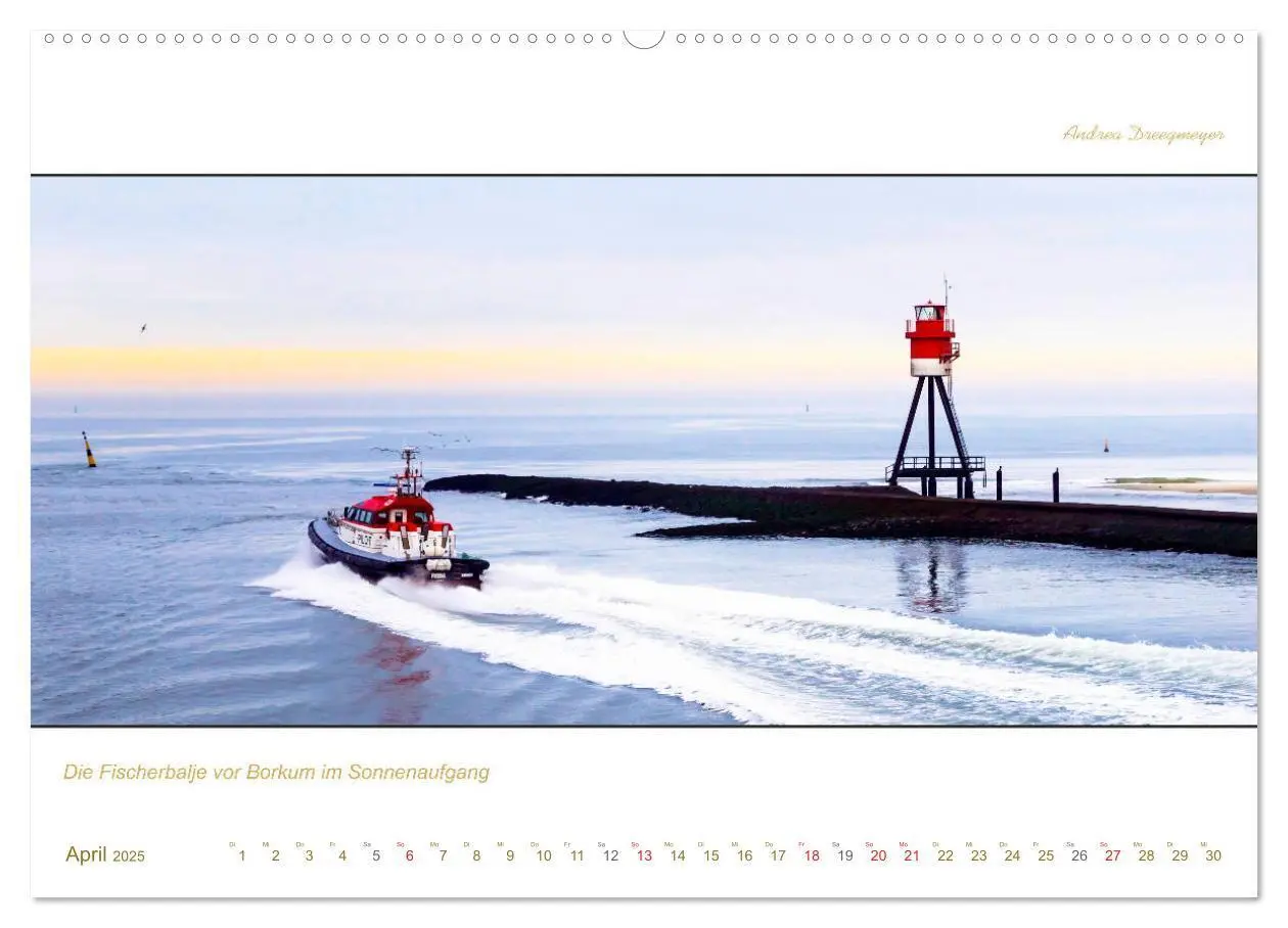 Bild: 9783435258536 | Borkum Inselpanorama (Wandkalender 2025 DIN A2 quer), CALVENDO...