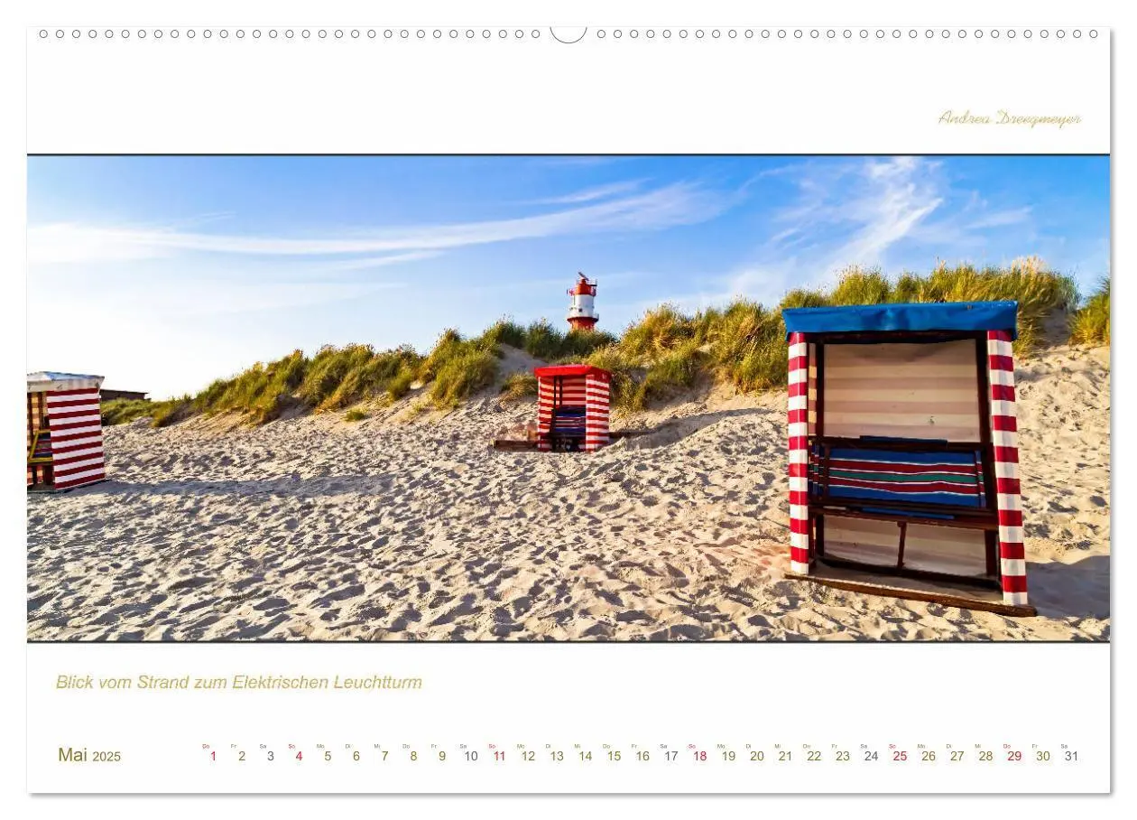 Bild: 9783435258536 | Borkum Inselpanorama (Wandkalender 2025 DIN A2 quer), CALVENDO...