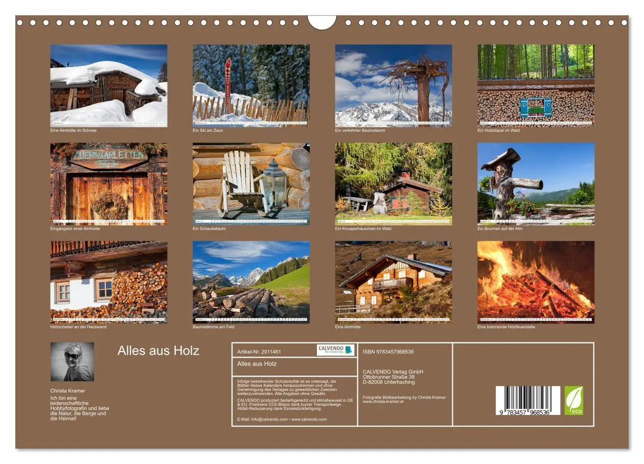 Bild: 9783457968536 | Alles aus Holz (Wandkalender 2026 DIN A3 quer), CALVENDO...