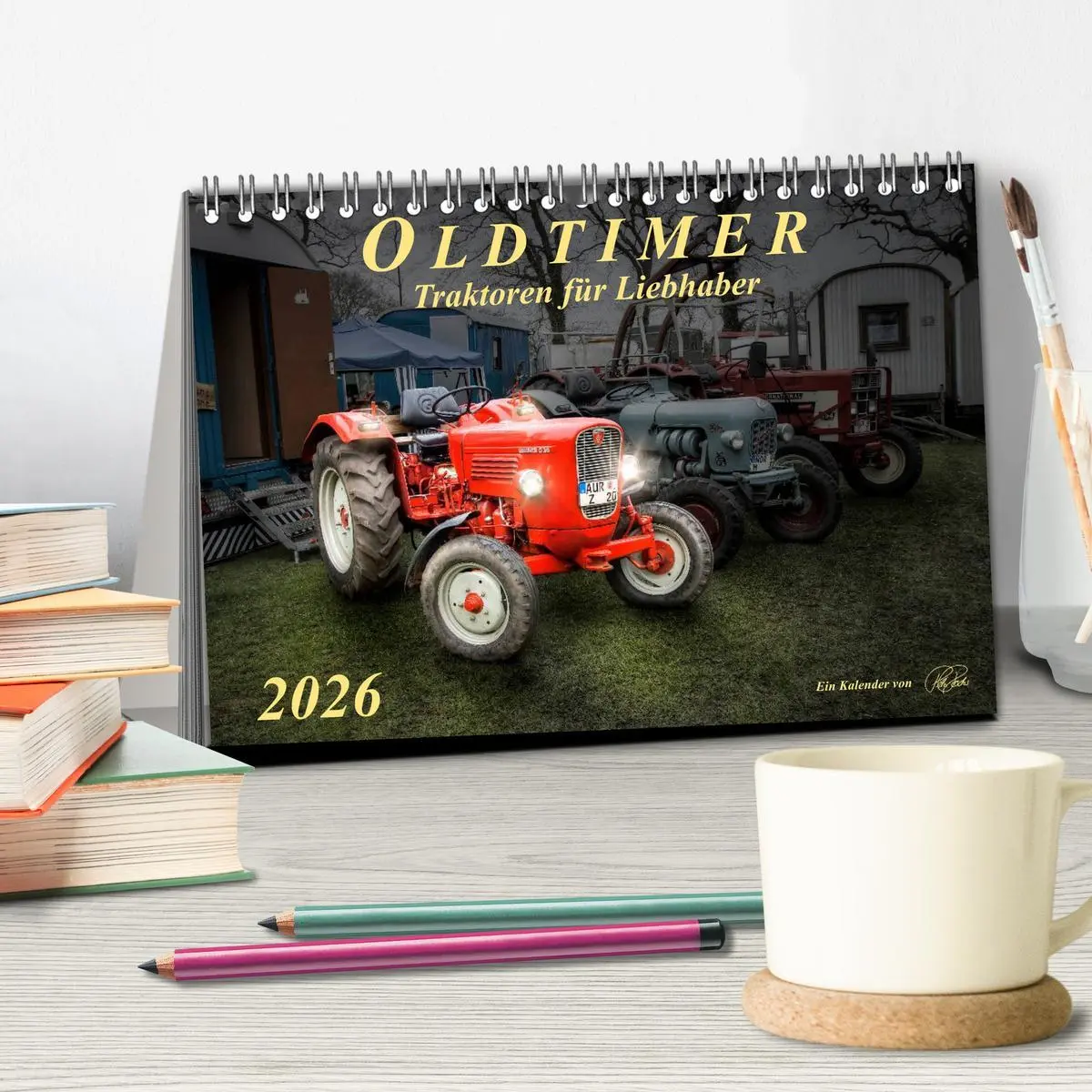 Bild: 9783516058536 | Oldtimer - Traktoren für Liebhaber (Tischkalender 2026 DIN A5...