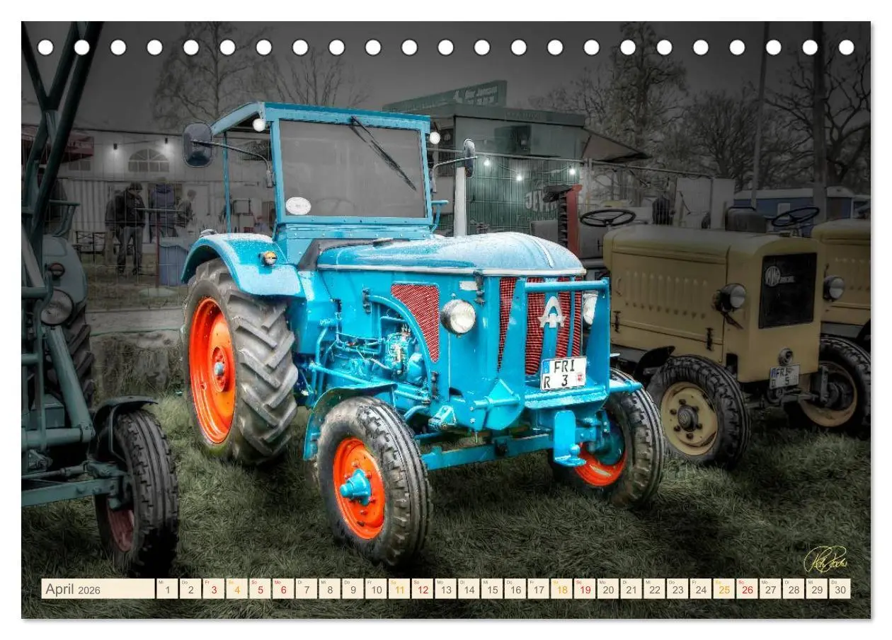 Bild: 9783516058536 | Oldtimer - Traktoren für Liebhaber (Tischkalender 2026 DIN A5...