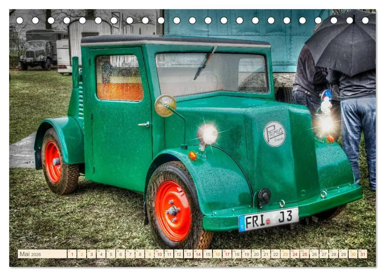 Bild: 9783516058536 | Oldtimer - Traktoren für Liebhaber (Tischkalender 2026 DIN A5...