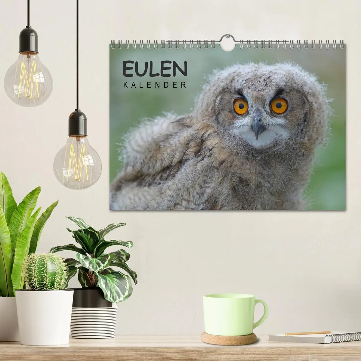 Bild: 9783516128536 | Eulen-Kalender (Wandkalender 2026 DIN A4 quer), CALVENDO...