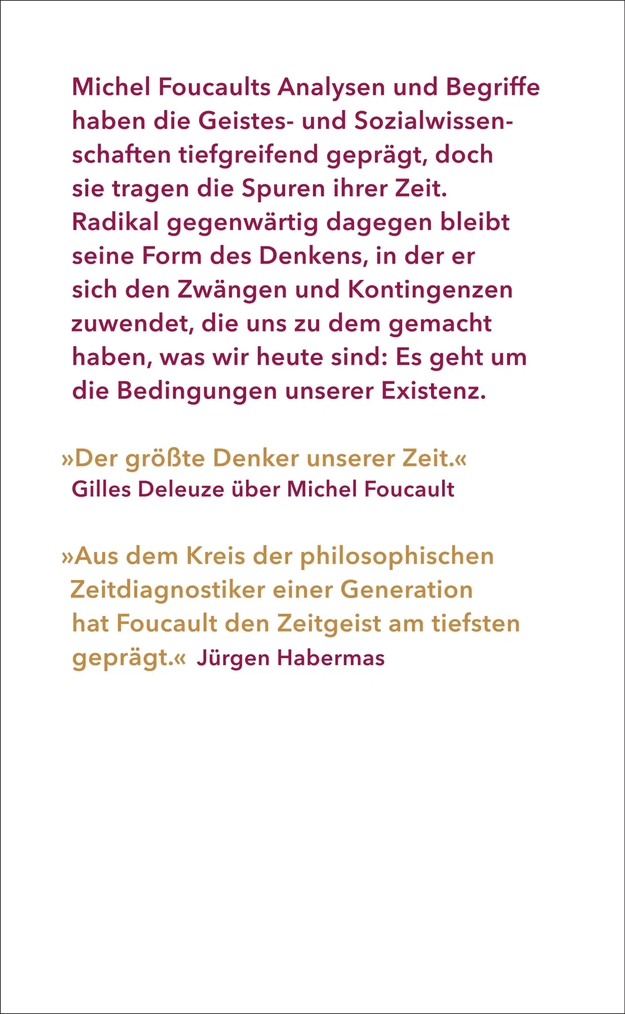 Autor: 9783518588536 | Bedingungen unserer Existenz | Zur Aktualität Michel Foucaults | Buch