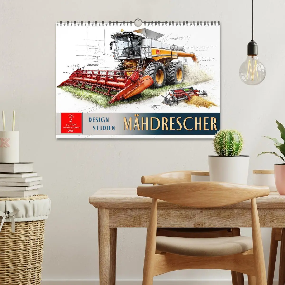 Bild: 9783457268636 | Mähdrescher - Design Studien (Wandkalender 2026 DIN A3 quer),...