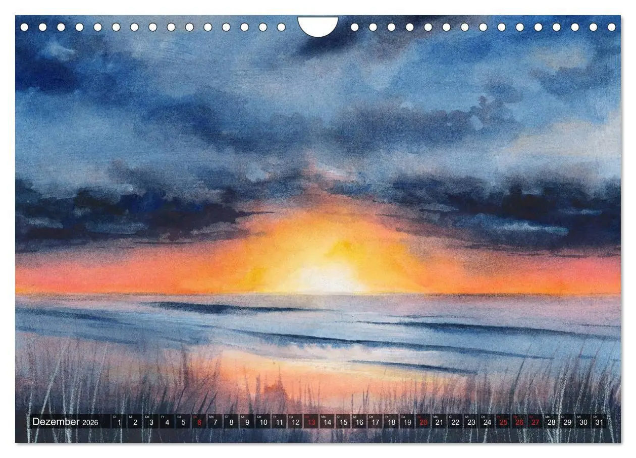 Bild: 9783457958636 | Landschaft in Aquarell (Wandkalender 2026 DIN A4 quer), CALVENDO...
