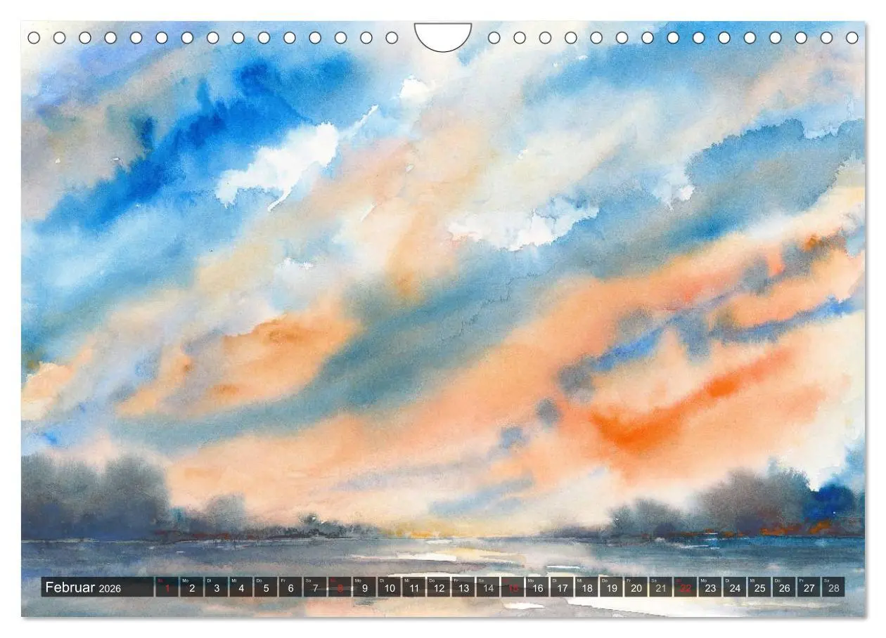 Bild: 9783457958636 | Landschaft in Aquarell (Wandkalender 2026 DIN A4 quer), CALVENDO...