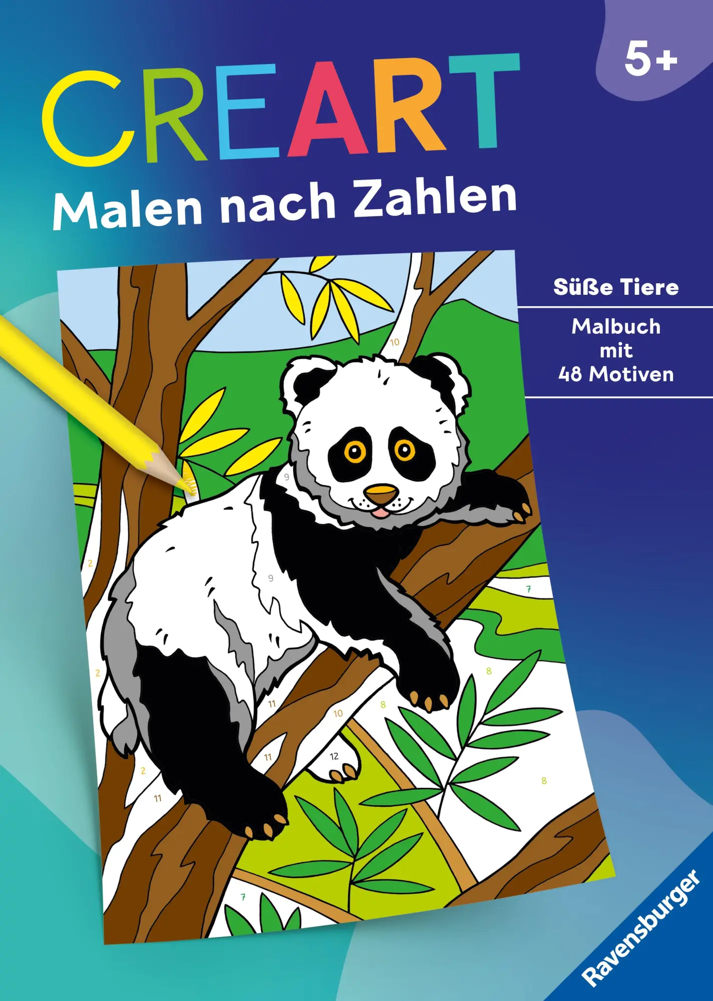 Cover: 9783473488636 | CreArt Malen nach Zahlen ab 5: Süße Tiere | Maja Wagner | Taschenbuch