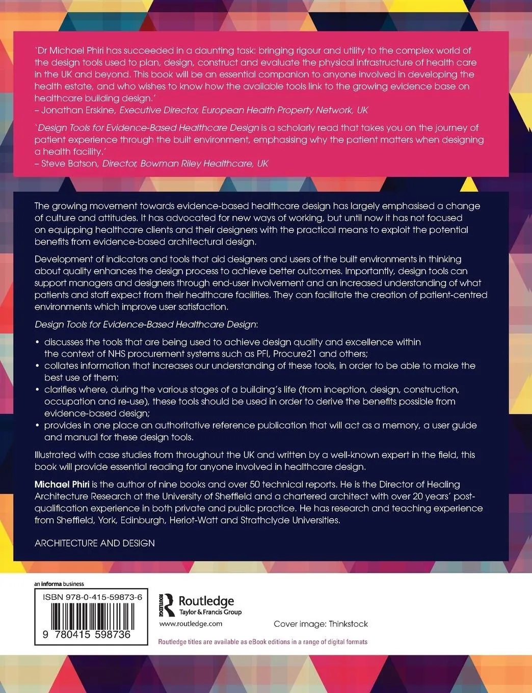 Rückseite: 9780415598736 | Design Tools for Evidence-Based Healthcare Design | Michael Phiri