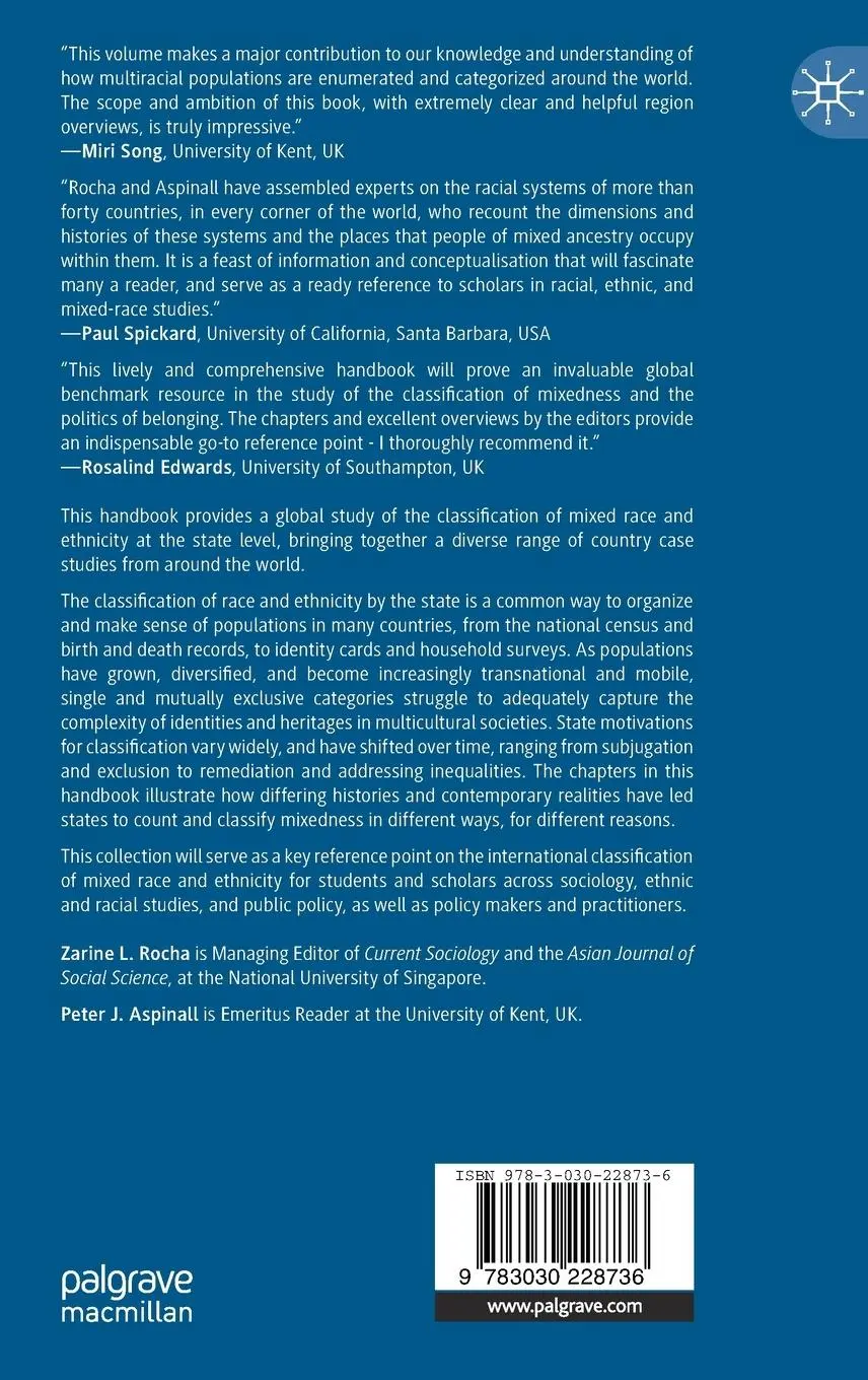 Rückseite: 9783030228736 | The Palgrave International Handbook of Mixed Racial and Ethnic...